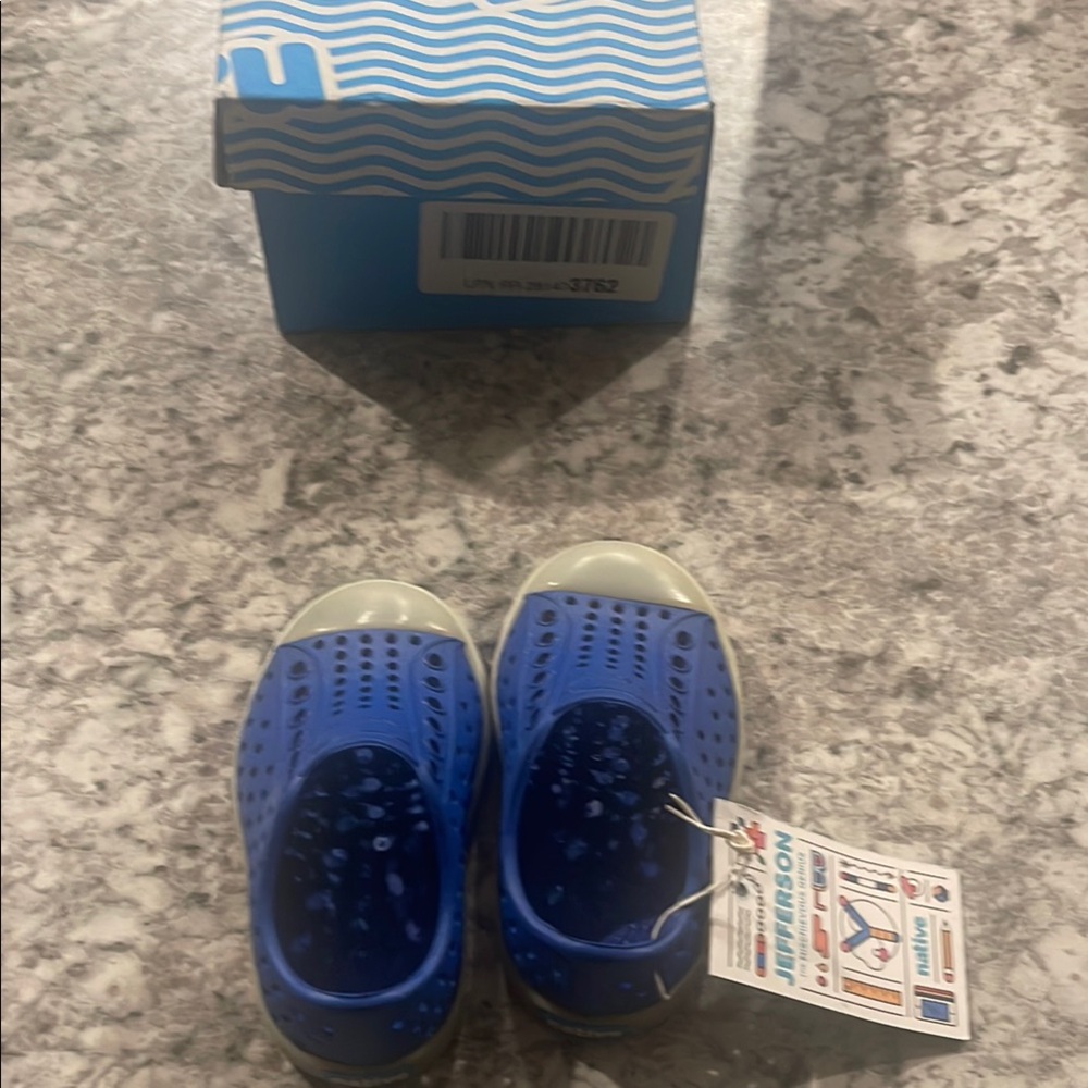 Native Shoes Kids Blue Water Shoes